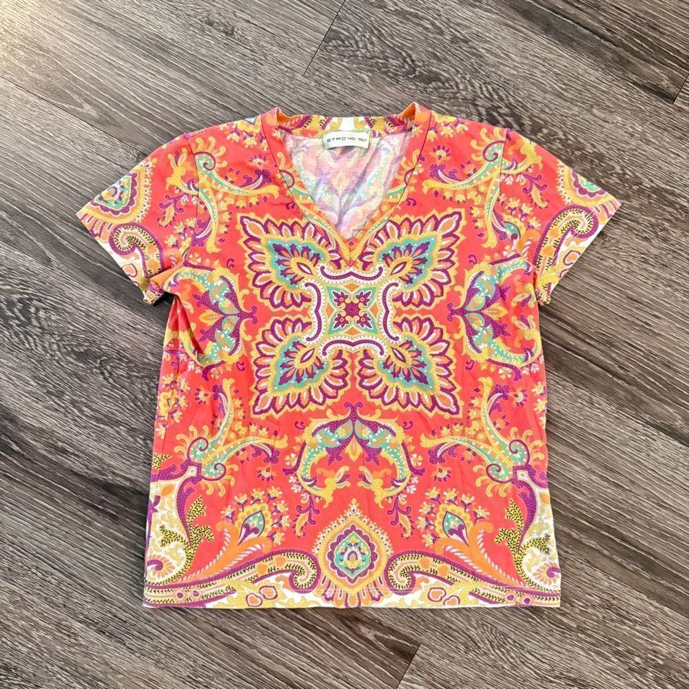 Etro Short Sleeve V neck